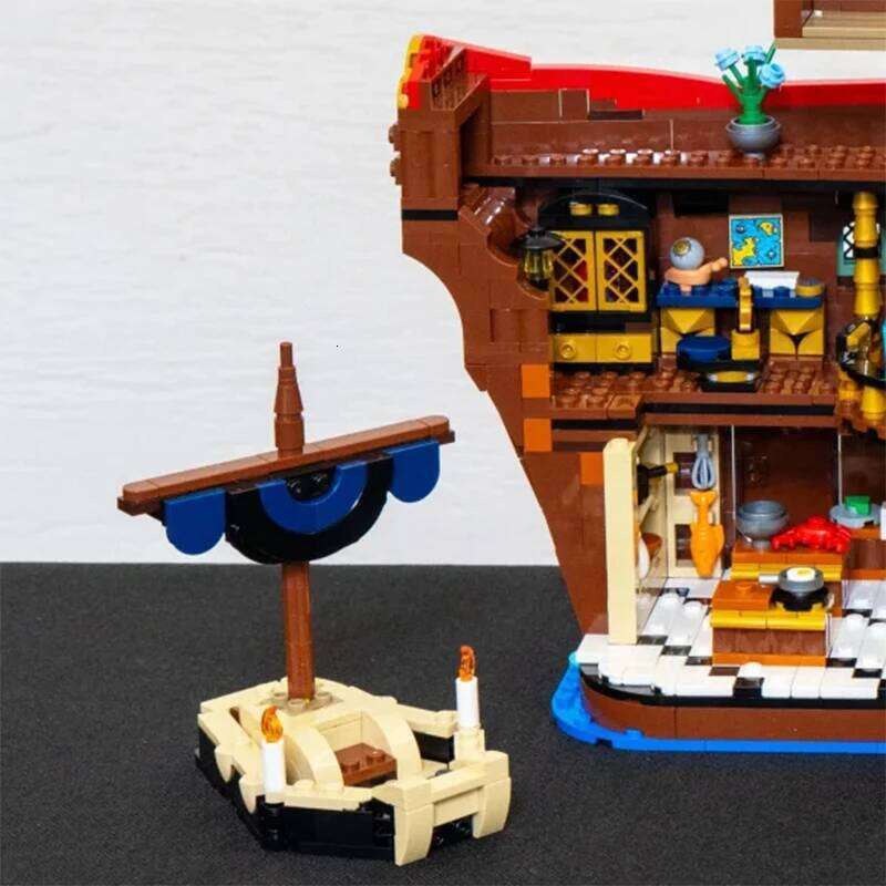 3402PCS The Baratie Floating Restaurant Building Blocks With 10 Figures Assemble Bricks Toy Gift For Children Adult Z260305