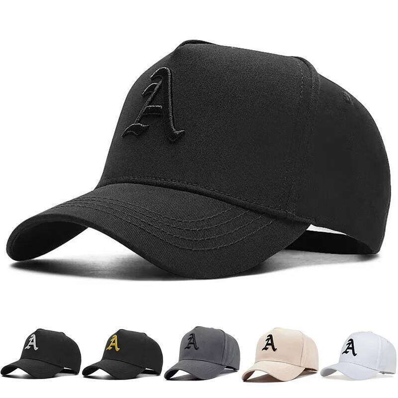 Summer Men baseball Cap Letter A Embroidery Snapback cotton adjustable Hip Hop Hat Sports Trucker Caps Sun Hats Y260304