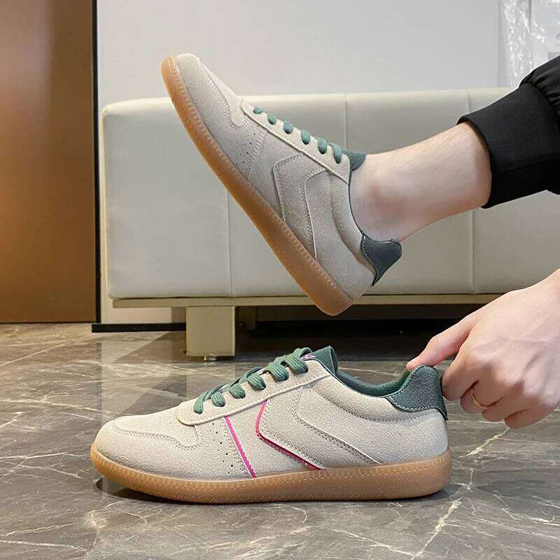 2026 Spring and Autumn New Women's Casual Sports Fashion Color blocked Lace up Running Outdoor Flat Shoes