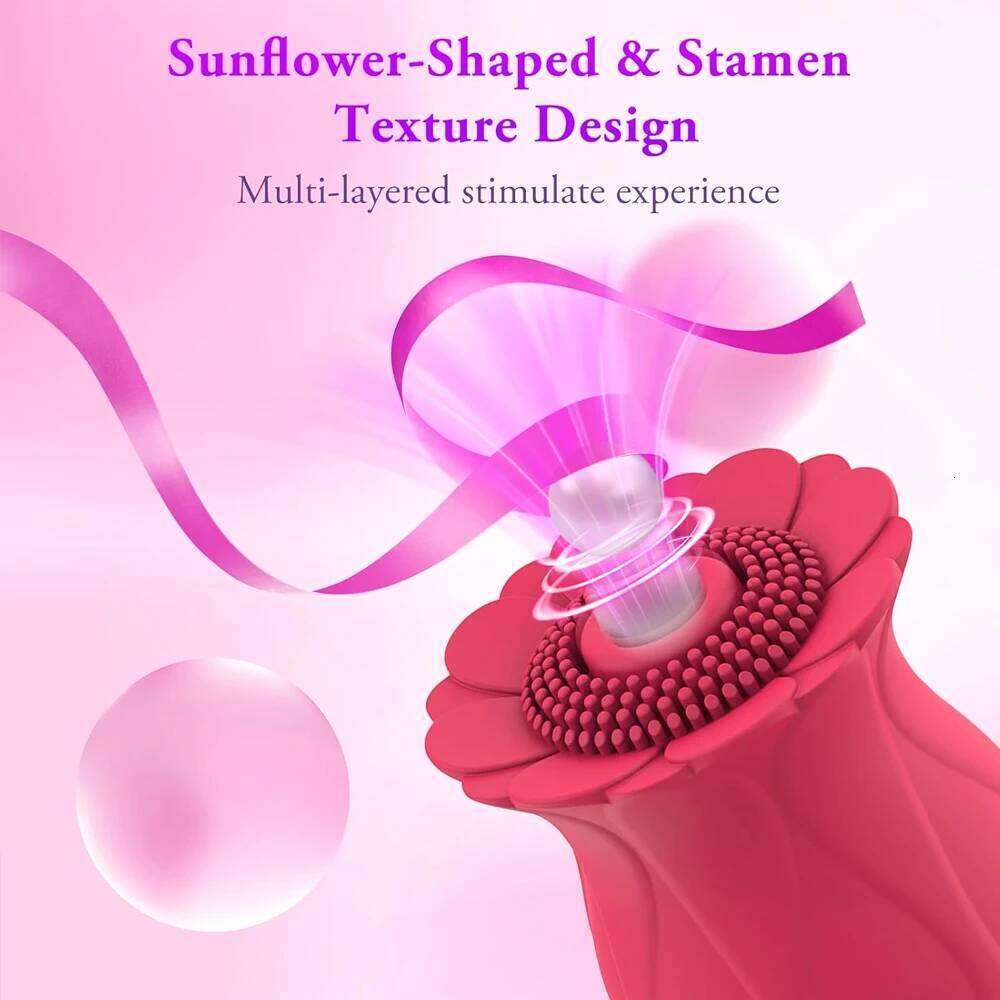 Rose Sucking Vibrator Clit Nipple Sucker Oral Clitoris Stimulation Mastrubator Powerful Sex Toys for Women Intimate Goods W260305