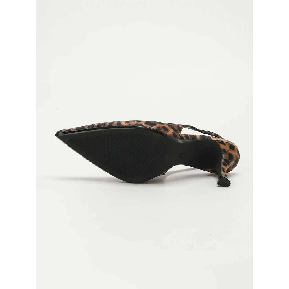 Women's Fashionable Elegant Coffee Brown Pointed-toe Ankle-strap Stiletto Pumps Comfortable Minimalist Versatile