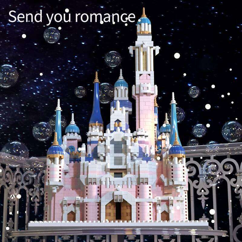 3341PCS LED Lights City Mini House Cartoon Dream Tale Princess Castle Architecture Building Blocks Figures Bricks Toys For Girls Z260305