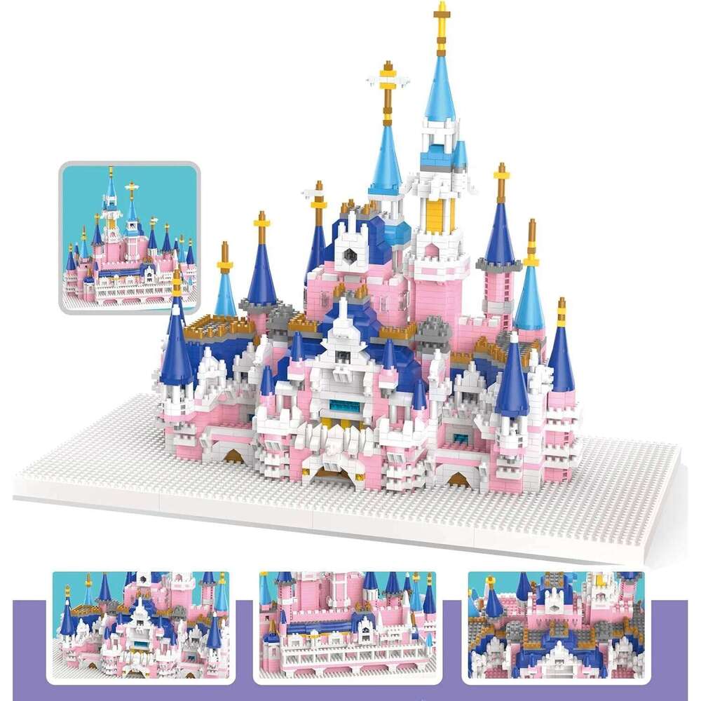 "Fantasy Castle Micro Building Blocks - 3008+PCS Mini Bricks with 5 Towers | Detailed Architecture Model Kit" Z260305