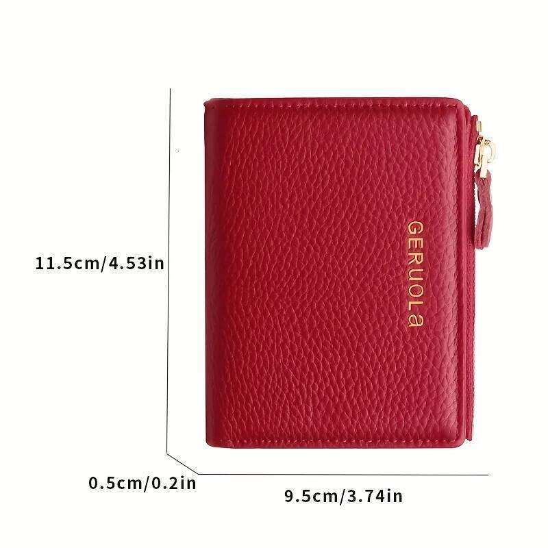 GERUOLA Wo's RFID Blocking Wallet - Slim Lightweight 2-in-1 Zippered Card Holder & Coin Purse, Foldable Compact Design with Mult C260304