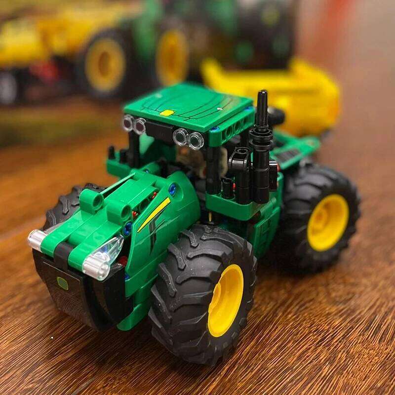 Technical John Deere 9620R 4WD Tractor Building Blocks Farmer Car Construction Vehicle Assemble Brick Toy Gift For Kid Boy Adult Z260305