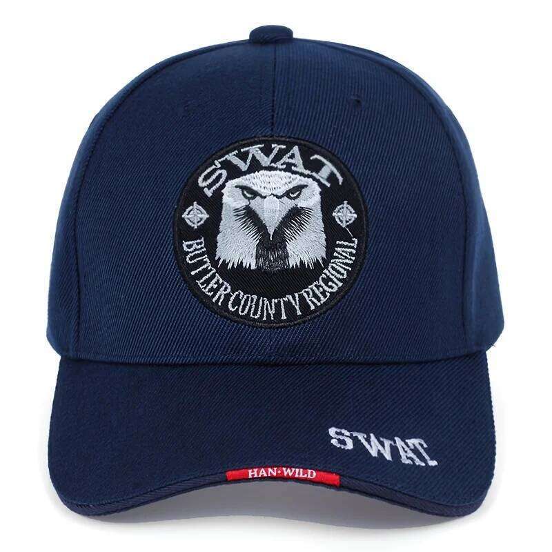 1pc Fashion SWAT Eagle Embroidery Hip-hop Hats Outdoor Adjustable Casual Baseball Caps Sunscreen Hat Y260304