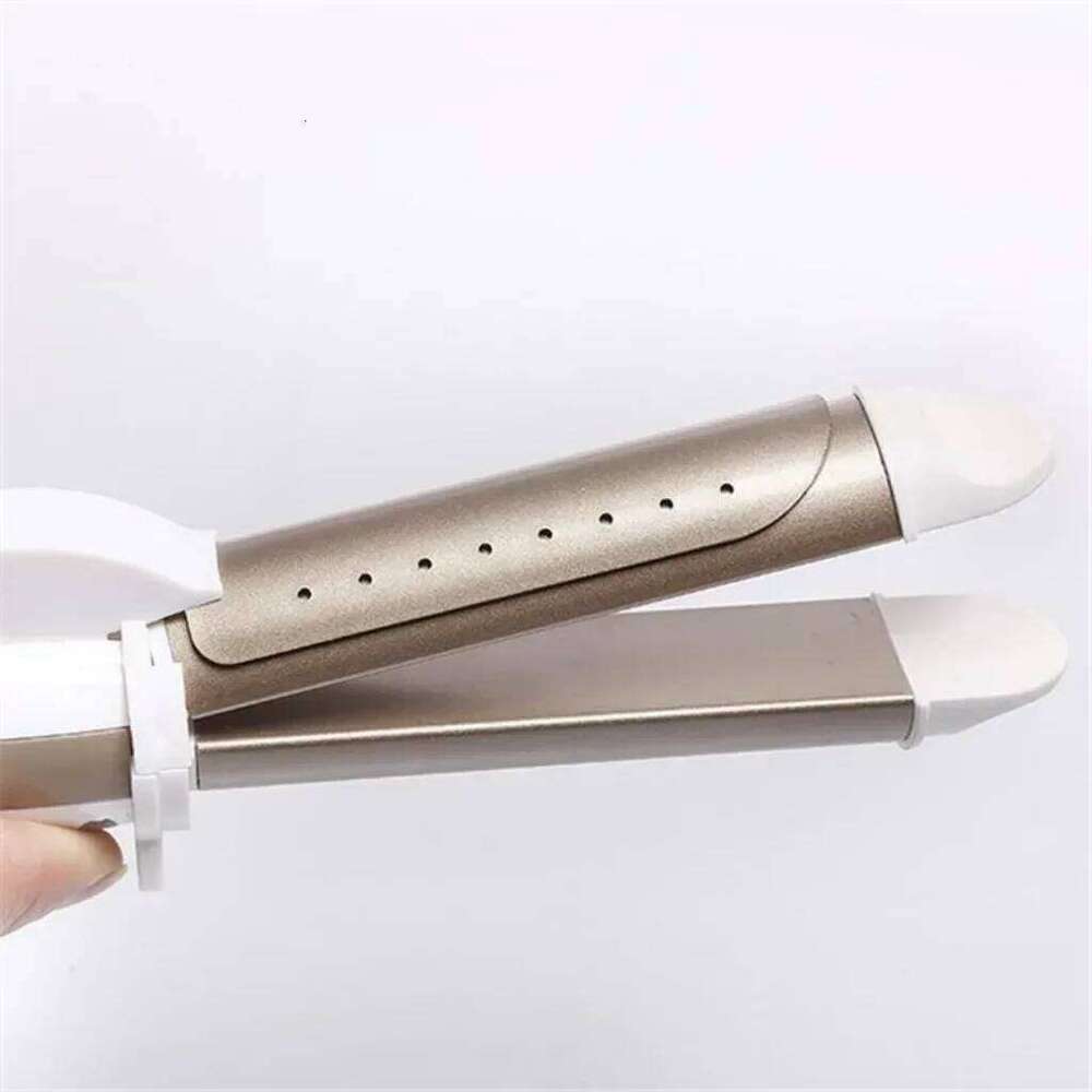 Multifunction 3 In 1 Gold Ceramic Curler Curling Iron Straightener Heated Roller Professional Hair Styling Tools 26Y0306