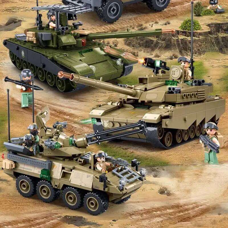 Sluban World War II Military Series Tank Raiding Building Blocks - Boys Hunting & Annihilating Operations Modular MBT Toy Z260305