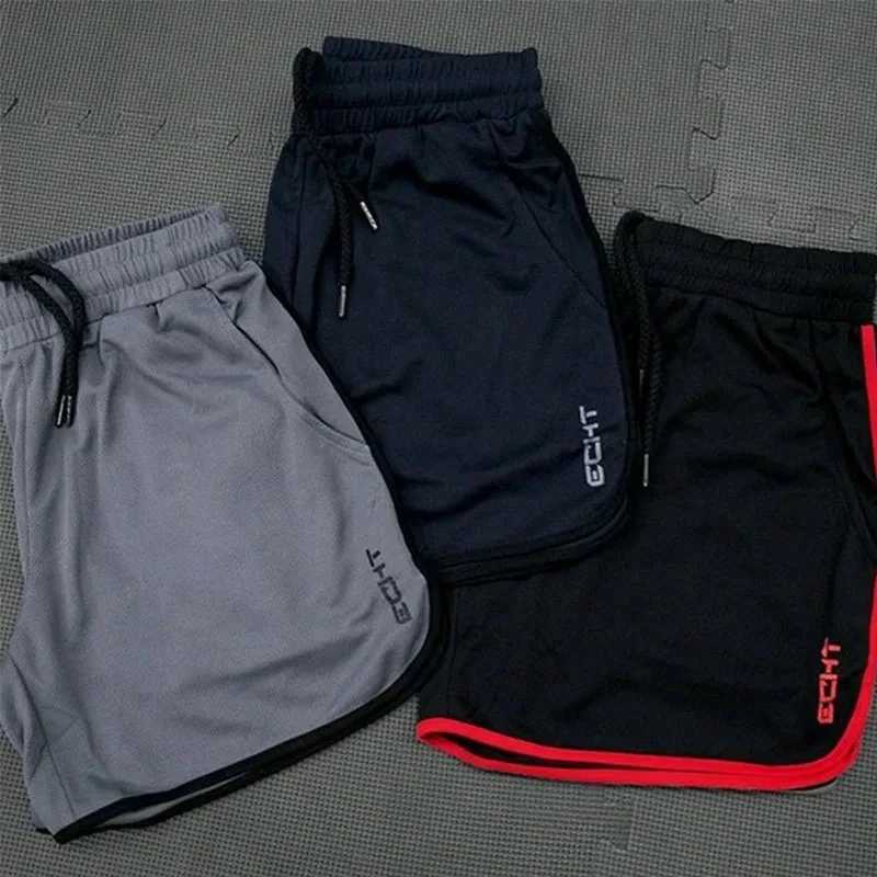 ECHT Summer Running Shorts Men Sports Jogging Fitness Shorts Quick Dry Mens Gym Men Shorts Sport gyms Short Pants men X260306