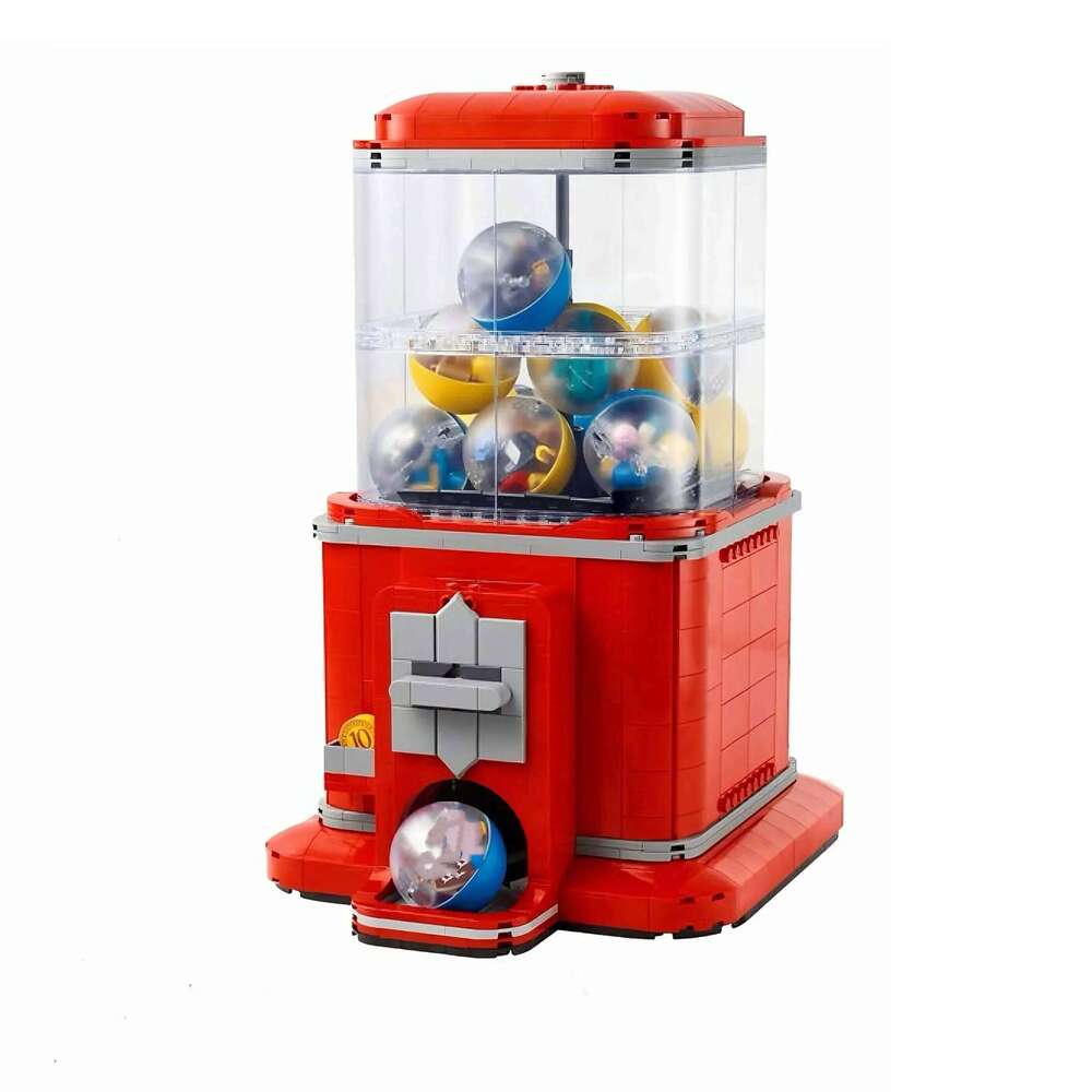 1343PCS Creative Minifigure Vending Machine Building Blocks With 12 Figures MOC Assemble Bricks Toy Gift For Children Kids Z260305