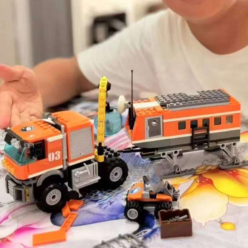 Compatible MOC Sets City Series Building Blocks Arctic Outpost Car Children's Toys Assembling Gift 60035 Z260306