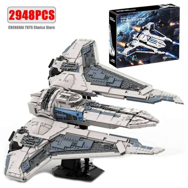 2948PCS Fighter Model Building Bricks MOC MOC-188327 Battleship Spacecraft Blocks Kit Aldults Collection Toys Gift For Boys Kids Z260306