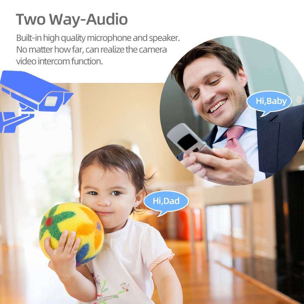 5MP Tuya Wireless Outdoor Full Color Night Cameras with Wifi 2-Way Audio IP Camera For Smart Home Security Protection 26W0306