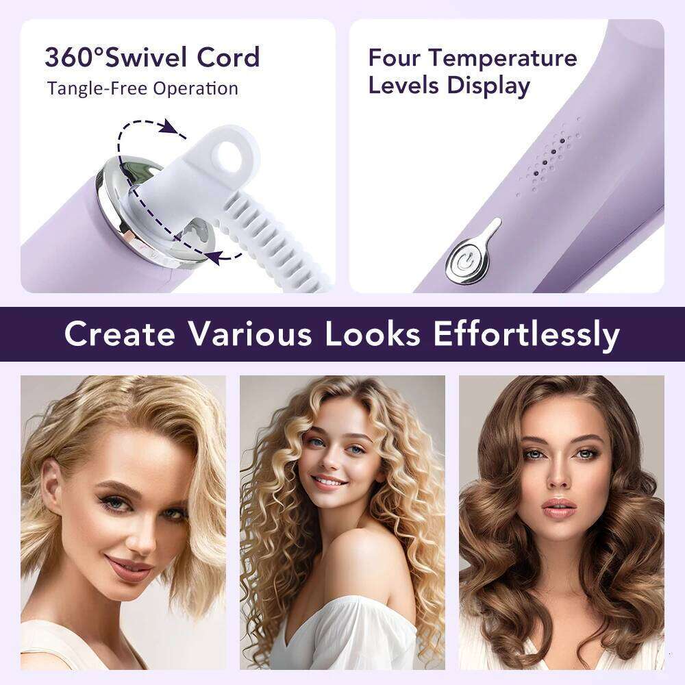 32MM Hair Curler Tool Roll Lasting Styling Fast Heating Deep Wave Electric Curling Iron 4 Temperature Adjustable 26Y0305