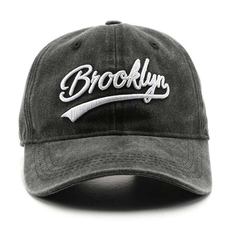 2025 Spring/Summer Unisex Cotton Baseball Cap Vintage Washed with Alphabet ALWAYS Embroidery - Hip-Hop Inspired Snapback Design Y260304