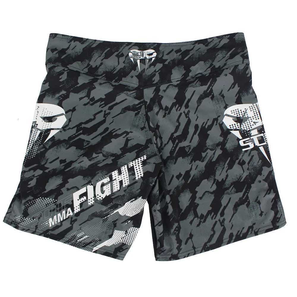 mma Adults Venomous snake Camouflage Men Women geometric boxing shorts Tiger Muay Thai mma shorts clothing fight sanda mma X260306
