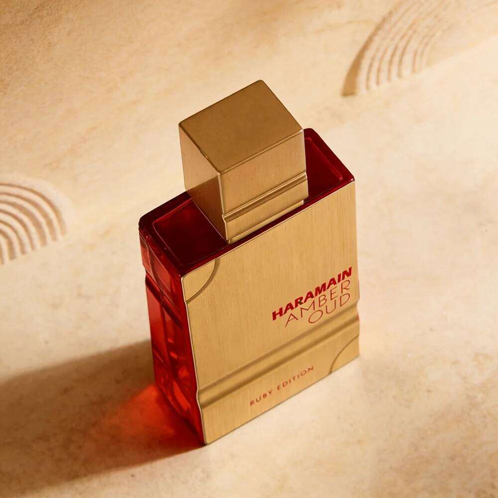 Haramain Amber Oud Ruby Edition Inspired Eau De Parfum Perfume 60ML 2.0Oz Spray Luxurious Oriental Rose Unisex Fragrance 26H0306