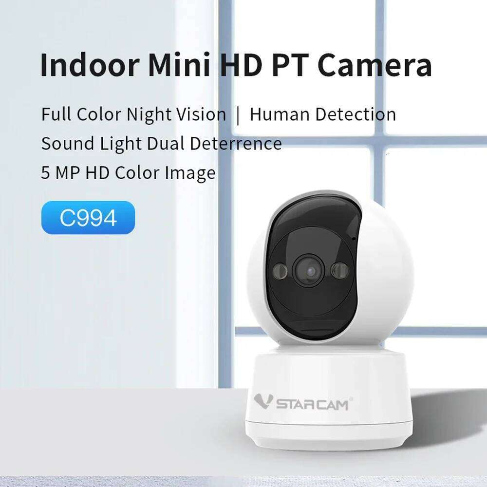 Vstarcam 5MP Smart Video IP 2.4/5GHz Dual-band WiFi AI Humanoid Detection Full Color Night Vision Child Safety Camera 26W0306
