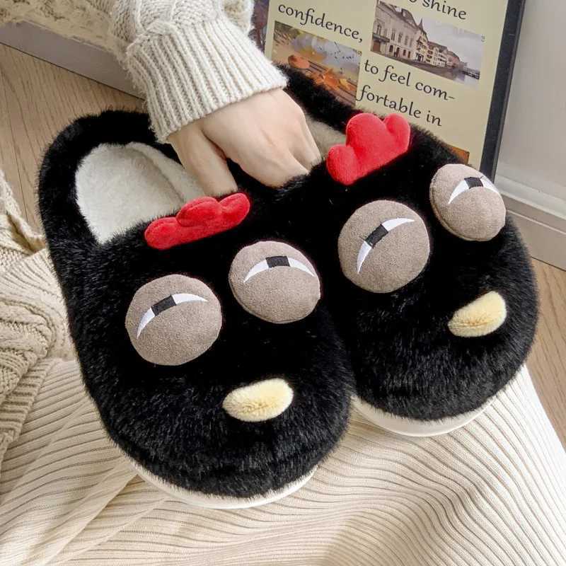 Funny Chicken Cotton Shoes Winter Shoes for Home Wear Plush Warm Slippers Plush with A Sense of Shit S260305