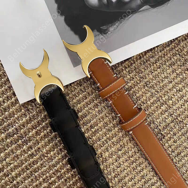 Designer Belt Black Genuine Leather Shiny Golden Silver Buckle Belt Time Limited Ceinture Femme Tan Fashion Waistband for Girls Width 2.4cm 1.8cm