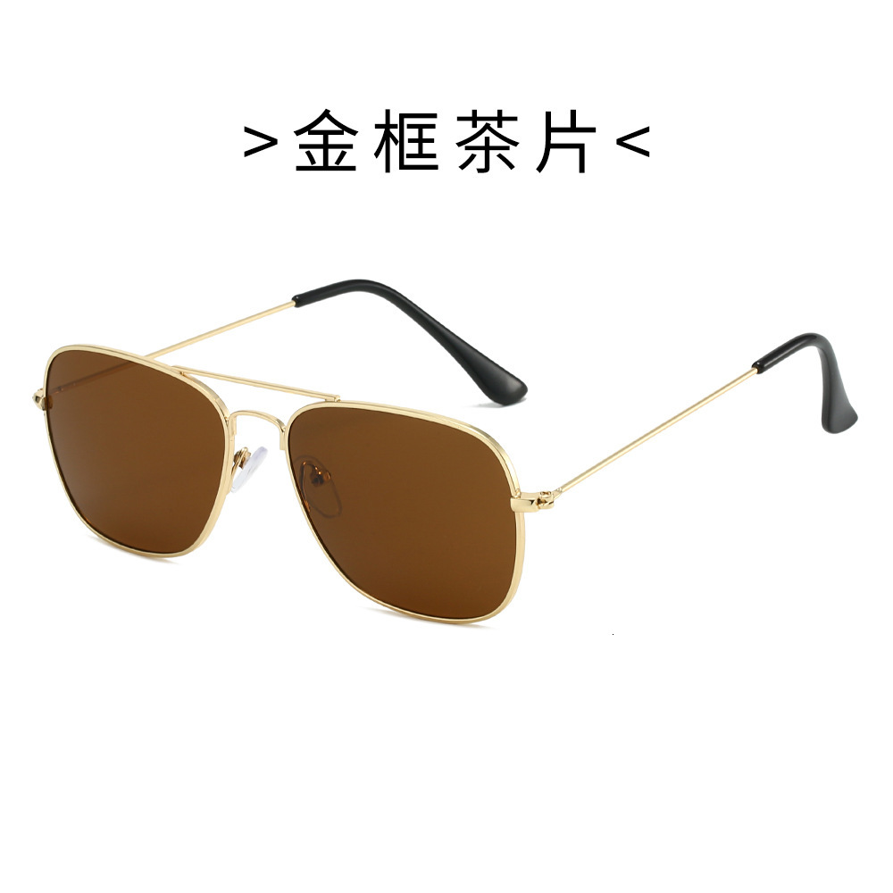 New high-end sunglasses, popular on foreign trade platforms, personalized metal double-bridge for driving, fishing, and cycling, versatile sunglasses