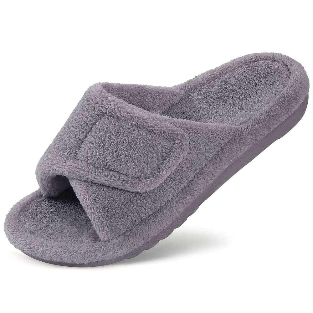 Litfun Winter Coral Fleece Women's With Arch Support Furry Warm Cozy Orthopedic Slides Slippers For Plantar Fasciitis