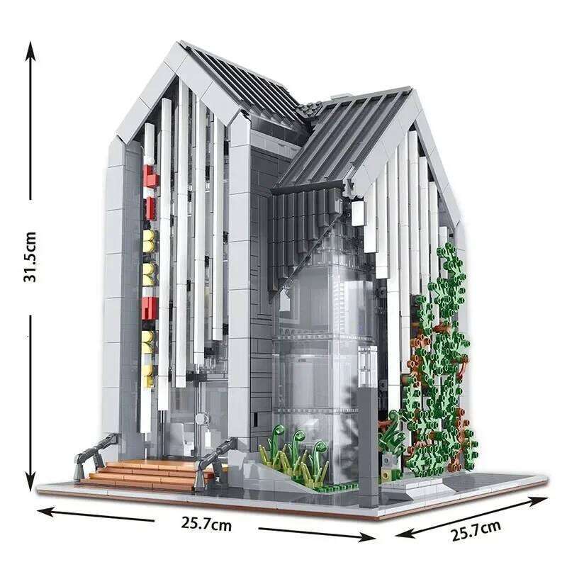 2789pcs Creative Expert Modern Library Modular City Architecture Building Block Brick Model MOC Street View Set Kid Toy Boy Gift Z260306