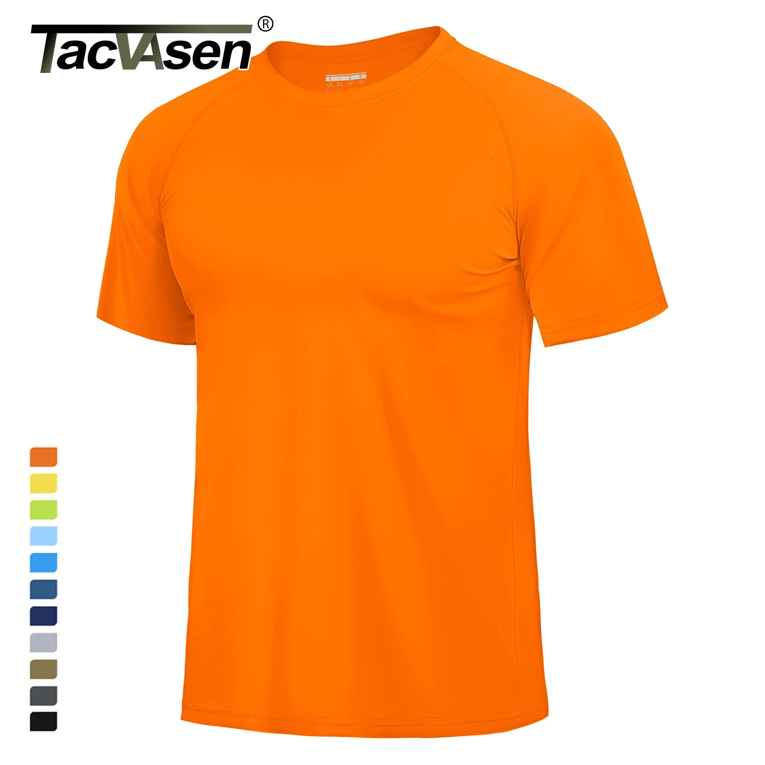 TACVASEN UPF 80 Sun Protection Tshirts Mens Quick Dry Short Sleeve Athlectic T Shirts Hiking Running Swim Tee Tops 260302