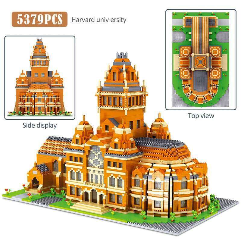 5379PCS City Mini World Famous School Series Architecture Model Building Blocks Educational Bricks Toys for Children Gifts Z260305