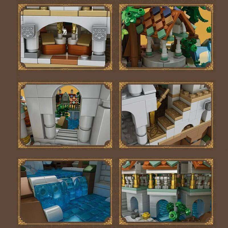 Movie Rivendell Medieval Castle Sets,City Modular Building Assembly Brick Blocks Model Kit,Toys Gifts Kid Adult 4406PCS Z260306