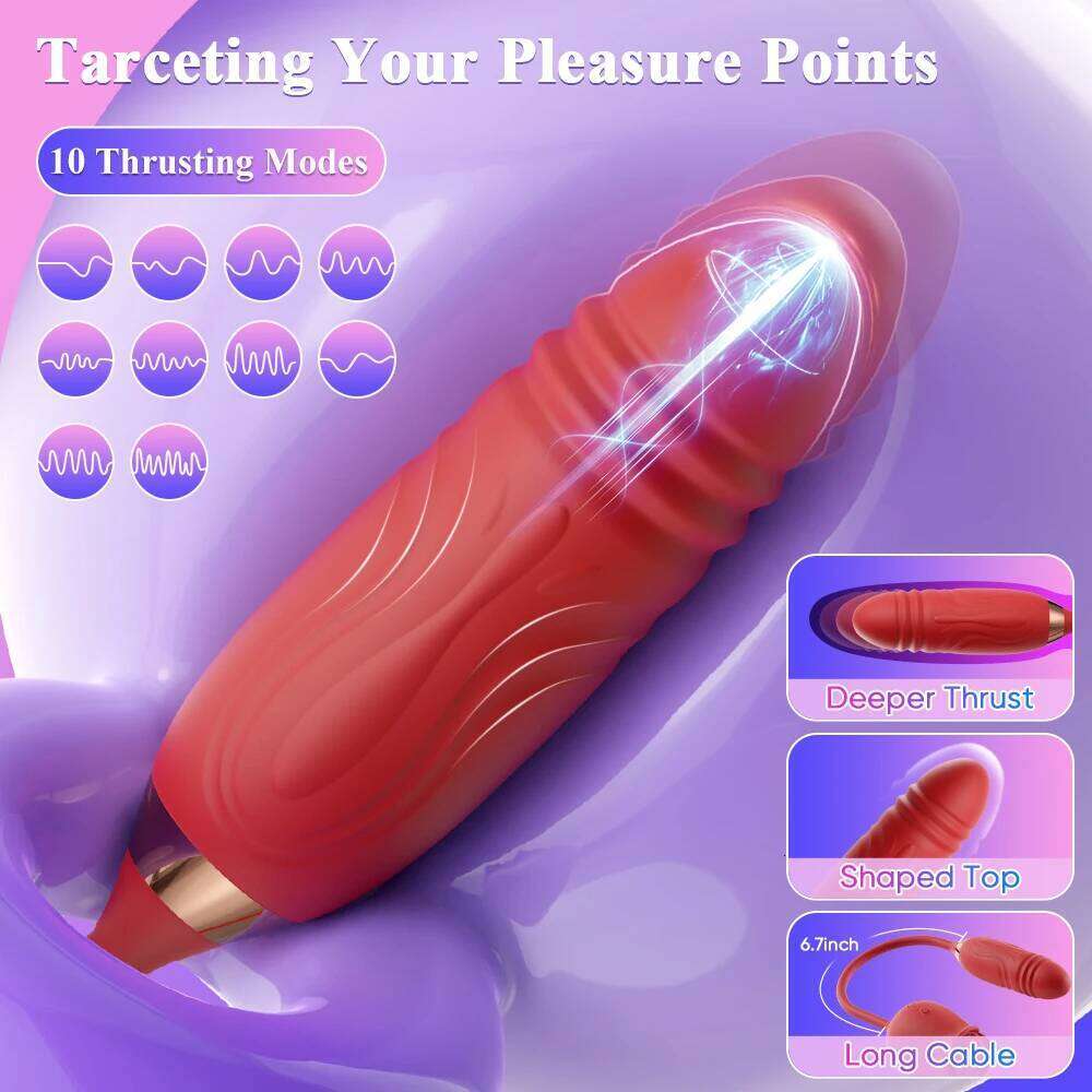 Clit Sucker Vibrator Sucking Clitoris Stimulator with Thrusting Egg Female Masturbation Adult Goods Sex Toy for Women W260305
