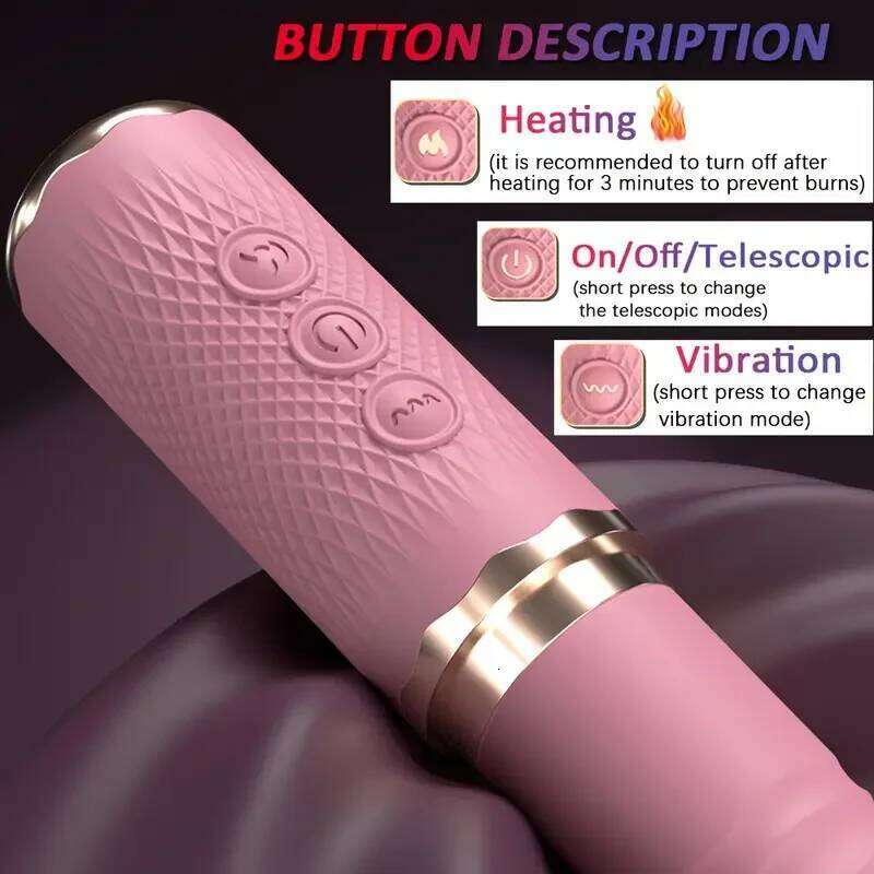 Dildo Vibrator Female G Spot Clitoral Stimulator Adult Product with 5 Thrusting 10 Vibration Modes Sex Toy for Women W260305