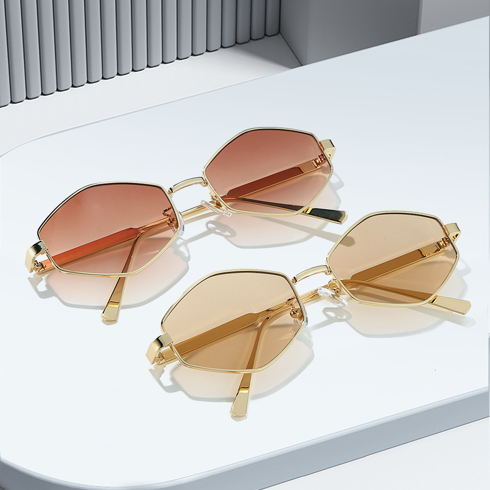 Korean-style street fashion retro metallic silver cat-eye sunglasses, new model, personalized, face-shaping, UV protection sunglasses