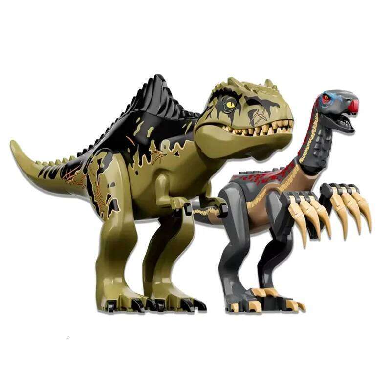 Compatible MOC Sets Dinosaur World Series Building Blocks Giganotosaurus Titanosaurus Tyrannosaurus Children's Park Toys Gift Z260306