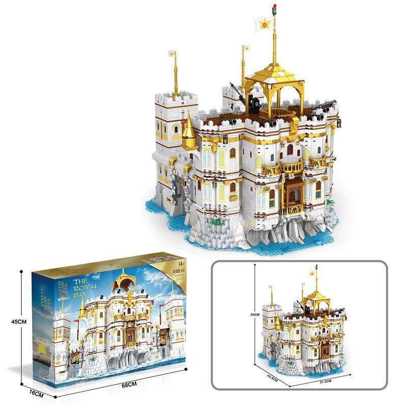 4168PCS Royal Bay Castle Building Blocks Medieval Vintage City Scape Construction Model Bricks Toys Creative Gifts for Children Z260305