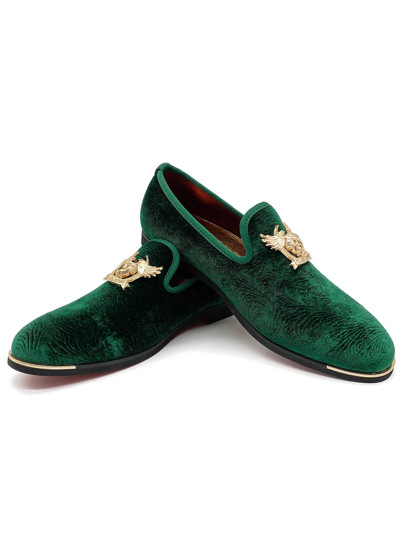 Nxy Brand Diamond-studded Splicing Designer Loafers Green Luxury Loafer Interior Shoes Toe Smooth Upper Business Shoes Waxed Finishing Shoes