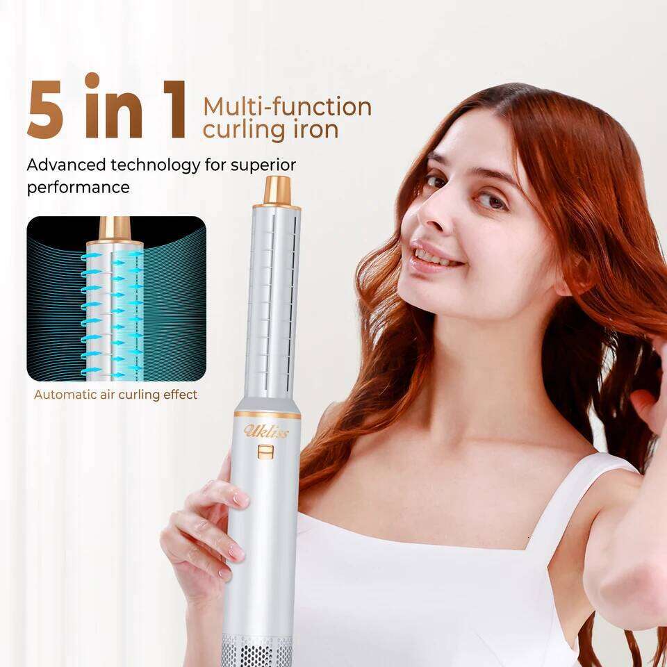 5 in 1 Hot Comb Set Curling Iron Straightener Styling Tool For Professional Hair Dryer Household 26Y0305