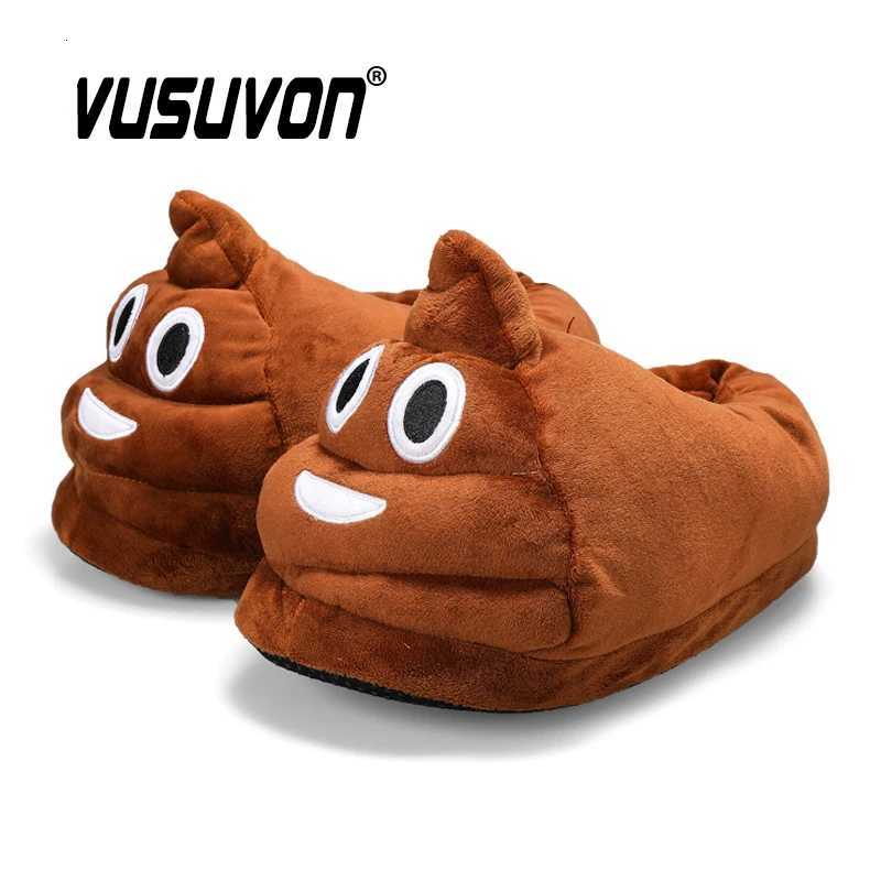 Indoor Slippers Warm Winter Home Fluffy New Fashion Men Women Bread Demon Soft Plush Shoes Unisex Cute Funny Christmas Gift S260305