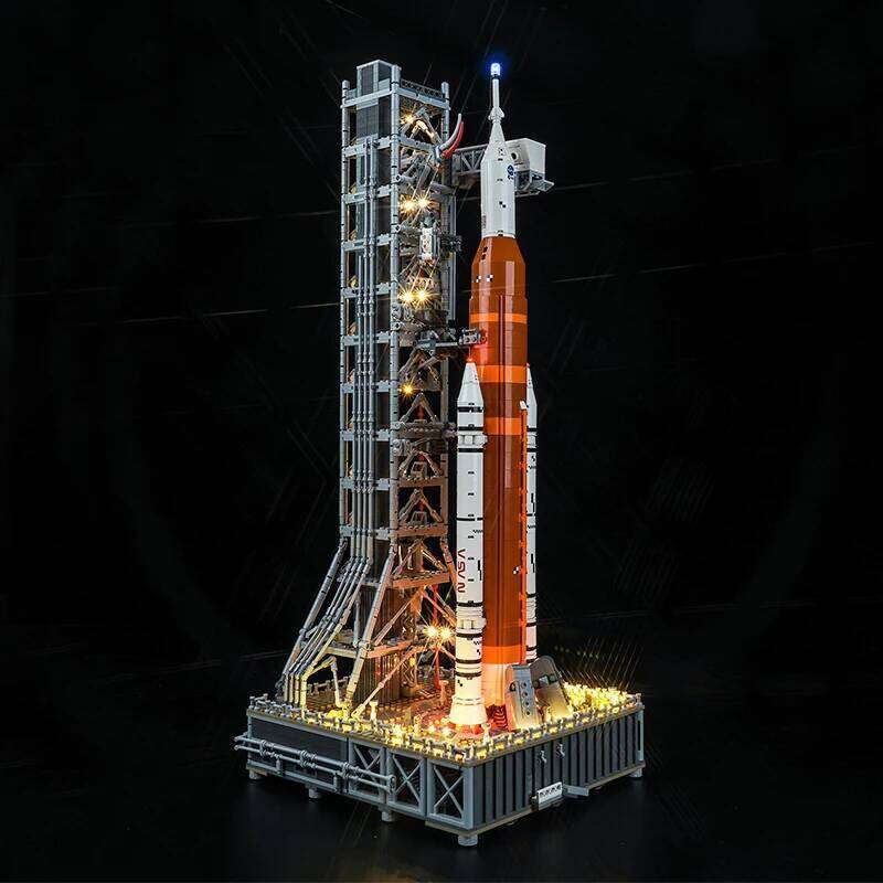 The Vonado LED 10341 set is suitable for Artemis Space Launch System building blocks including lighting accessories only Z260306