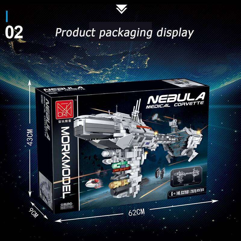 MOC-57273 Nebula Medical Corvette Frigate Building Blocks Movie Series Warship Kit Model Bricks Kid Toys Childrens Birthday Gift Z260306