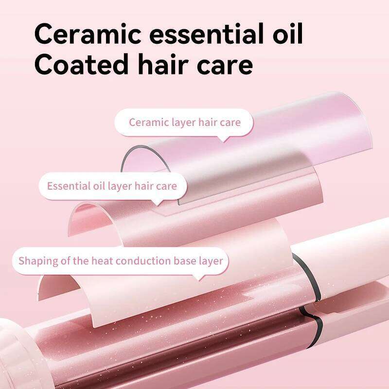 32mm Automatic Curling Iron with Negative Ion Ceramic Hair Care Buzzer Timer 4 Temperature Settings for Long Lasting Waves 26Y0305