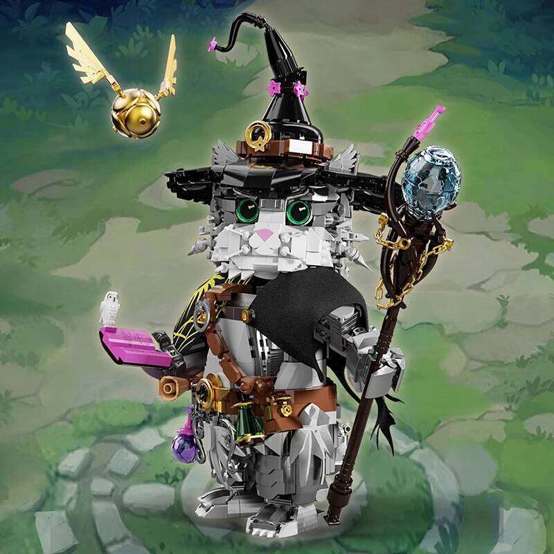 Magic World Animals MOC Building Sets Wizard Owl Bricks Creative Toys Blocks Ornaments Christmas Gifts for Kids Children Adult Z260306