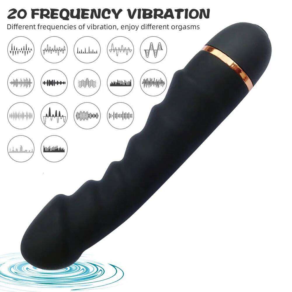 20 Modes Vibrator Soft Silicone Dildo Realistic Penis Strong Motor G-spot Clitoral Stimulator Female Masturbator Adult Sex Toys W260305