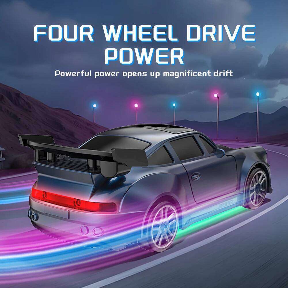 1/64 Scale Drift 2.4Ghz Desktop Mini Racing ESP Remote Contrl Car Model 4WD RC Vehicle Toys for Adults Children's Gifts C260305