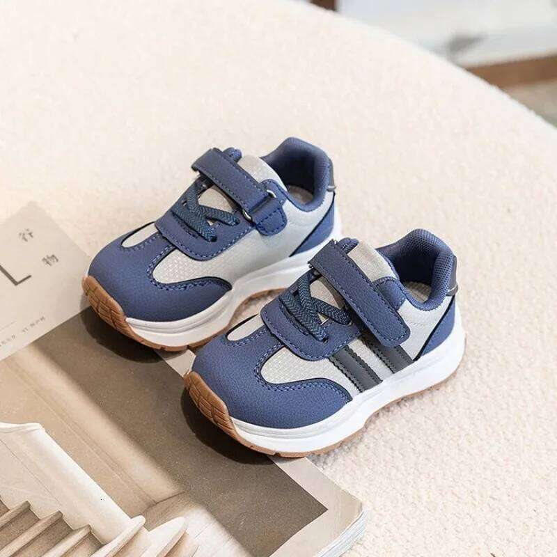 0-4Y Spring New Boys' Casual Anti-slip Soft Soled Children's Skateboard Shoe Breathable Boys Girls Baby Sports Shoes 26Y0304