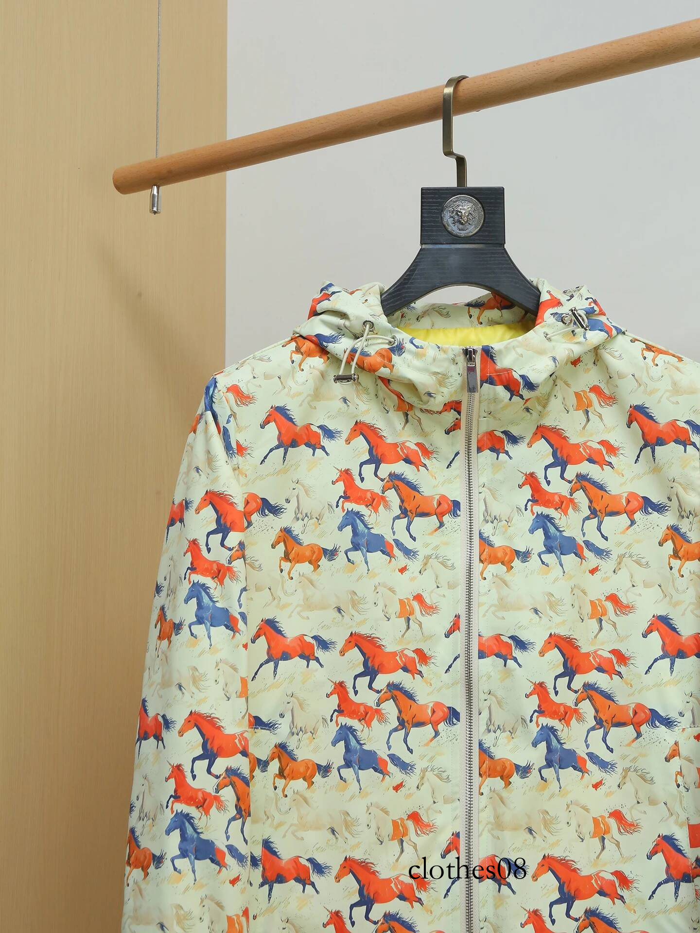 Spring Thin Print Jaet Men's Faionable Slim Fit Breathable ort Outerwear Casual Sle Polyester Fabric with Hat