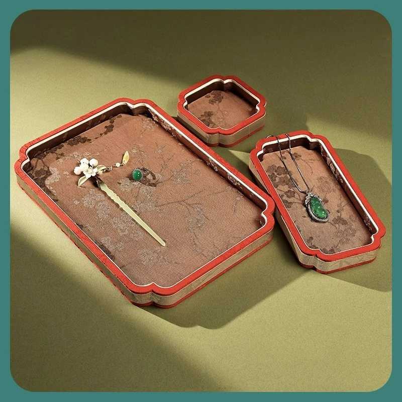 Palace style jewelry tray display of jewelry and jade display of gold jewelry display of pearls cultural relics props Z260306