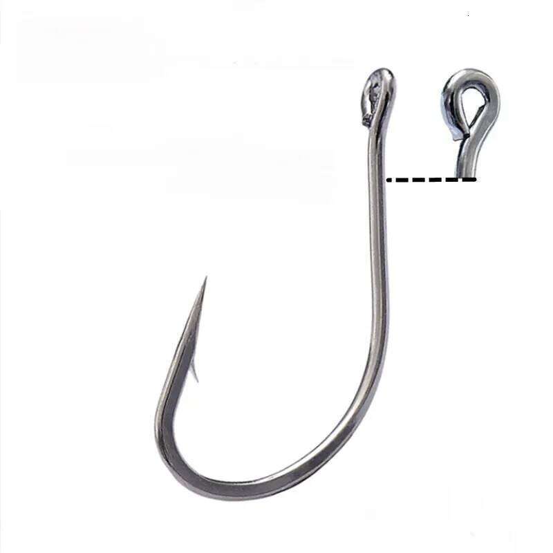 10PcS/Box Big 18#-30# High Carbon Steel Hooks Fly Carp Fishing Hook Saltwater Jig Lure Sea Fishhook S260305