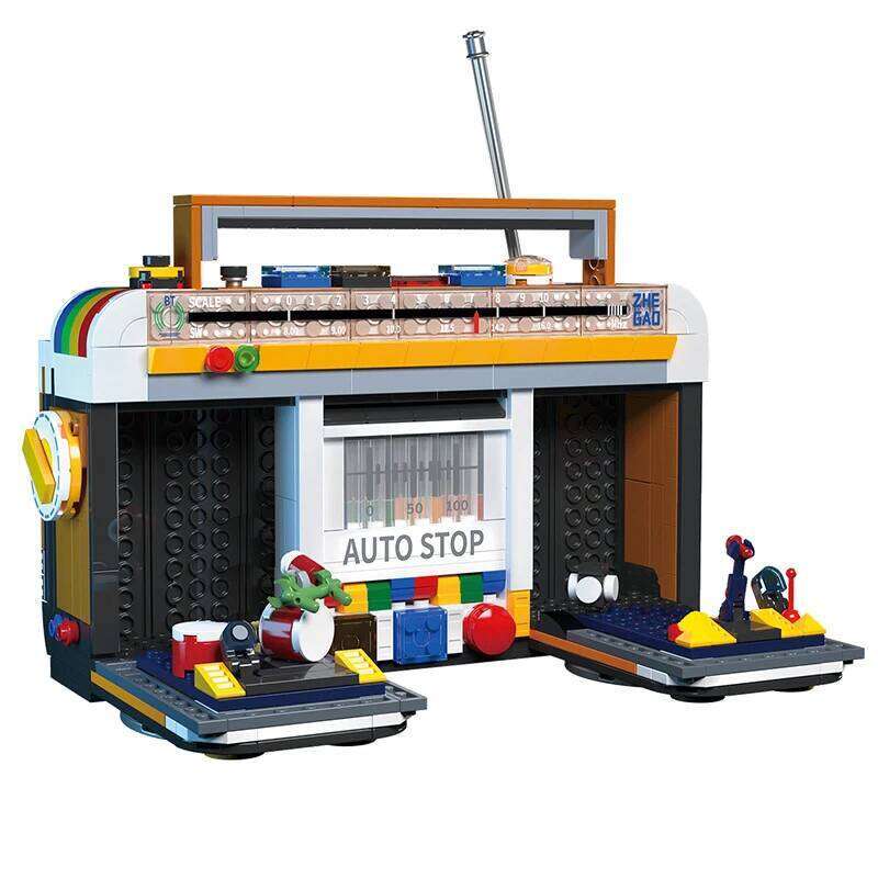 554PCS Color Radio Model Building Blocks Retro Small Home Appliances Assembly Bricks Kids DIY Toys Gifts Desktop Decoration Z260305
