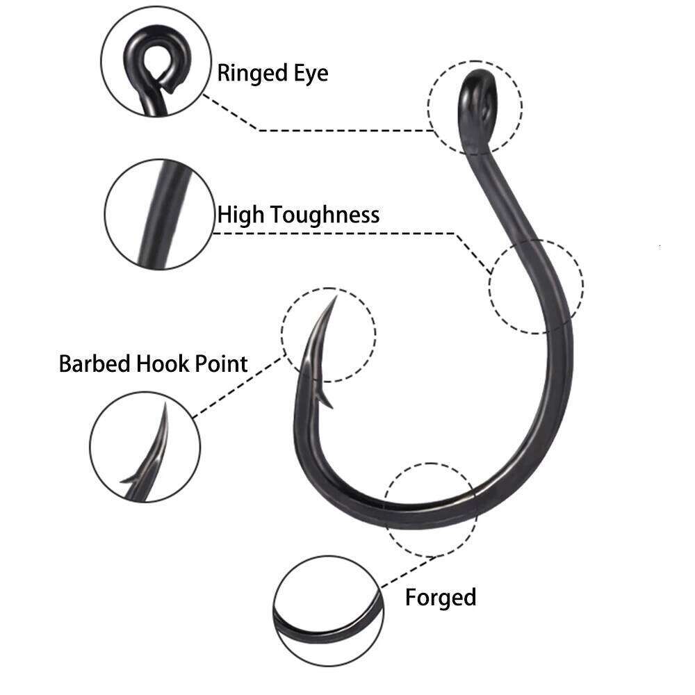 50pcs Hooks Steamed Bread Hook for Method Feeder Pipe Holes Anti-bottom Carp Herring Fishhook Fishing Accessories Pesca S260305